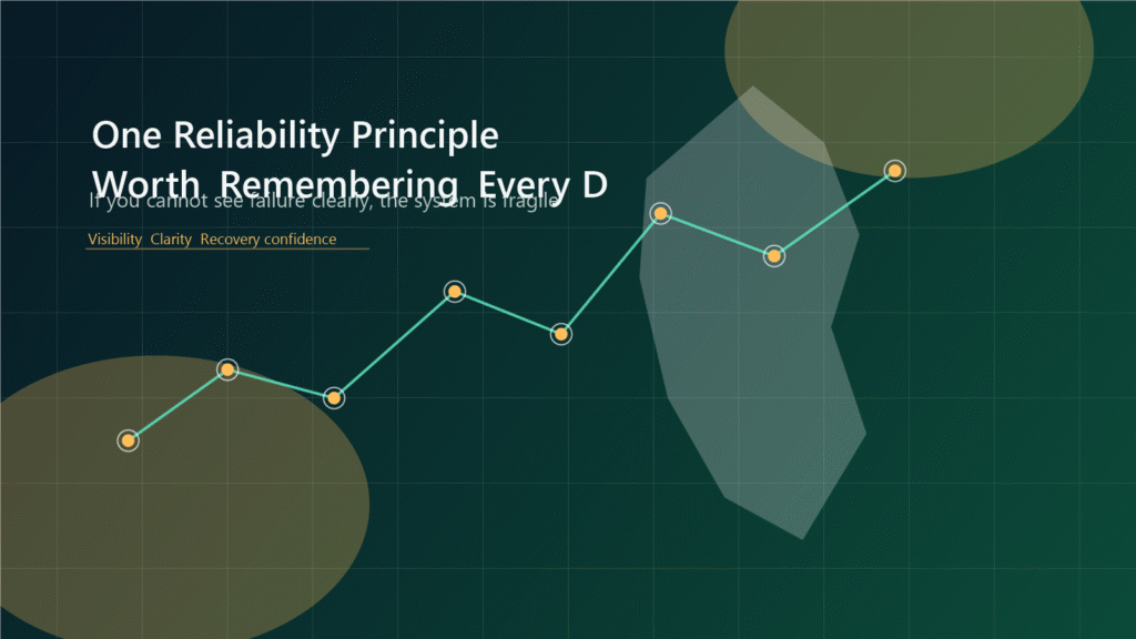 One Reliability Principle Worth Remembering Every Day