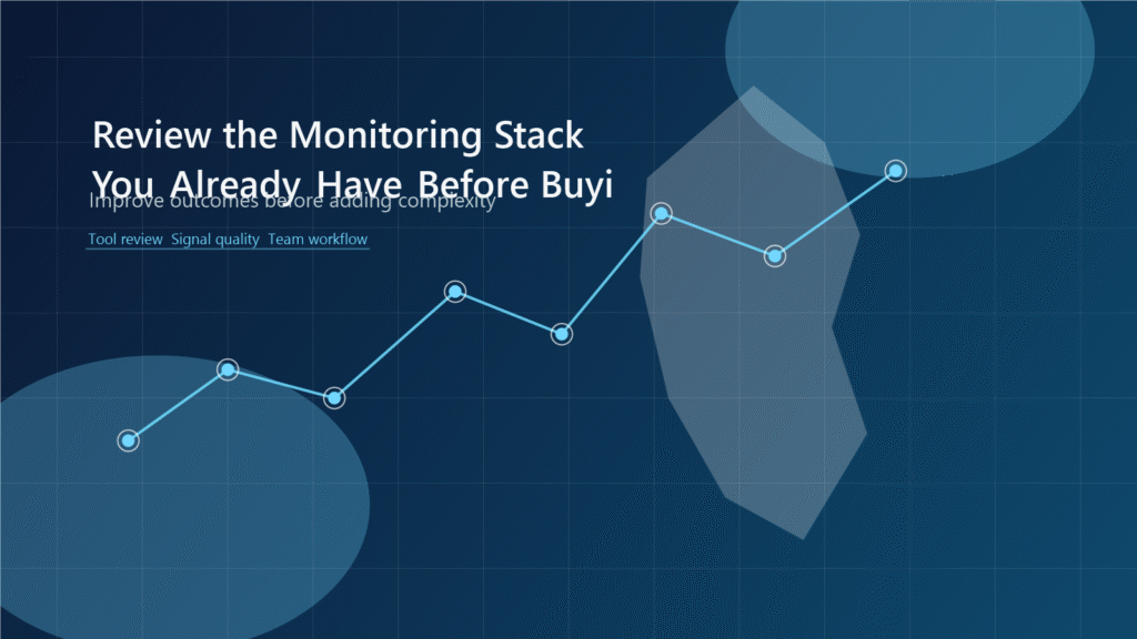 Review the Monitoring Stack You Already Have Before Buying More Tools
