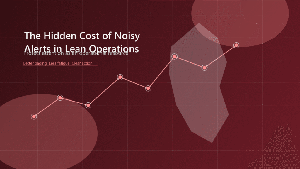 The Hidden Cost of Noisy Alerts in Lean Operations