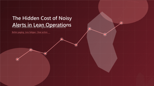 The Hidden Cost of Noisy Alerts in Lean Operations
