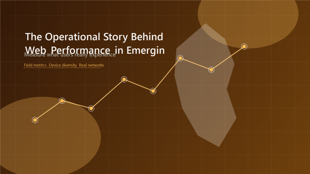 The Operational Story Behind Web Performance in Emerging Markets