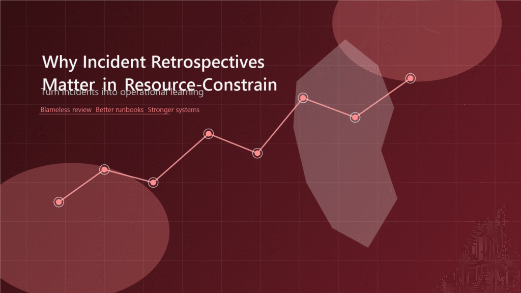 Why Incident Retrospectives Matter in Resource-Constrained Environments