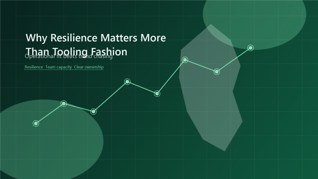 Why Resilience Matters More Than Tooling Fashion